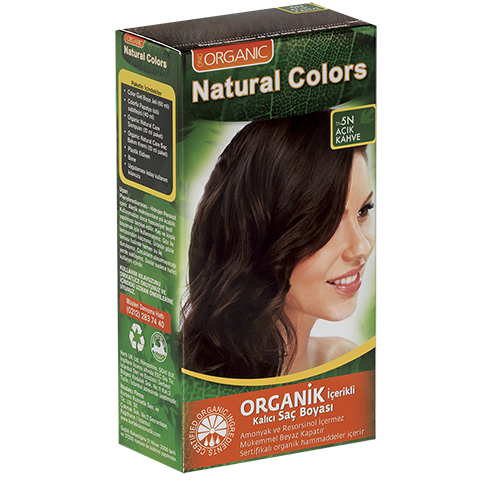 Natural Colors 5N Açık Kahve Organik Saç Boyası
