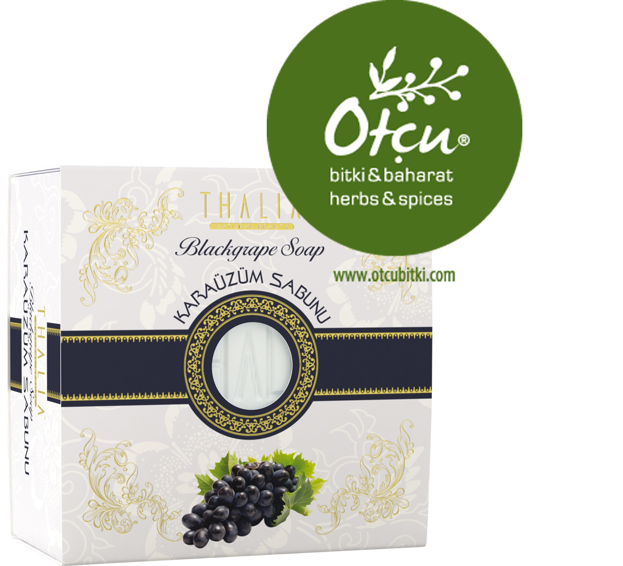 Thalia Arındırıcı Etkili Karaüzüm Özlü Doğal Katı Sabun - 150 gr.