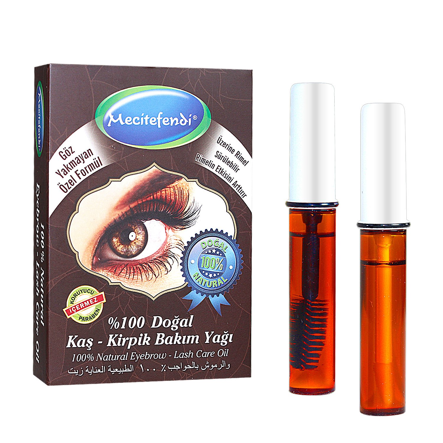 Mecitefendi Kaş Kirpik Bakım Yağı 2 x 8ml