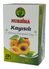 Nursima Kayısılı Bitkisel Karışımlı Çay 20 'li Süzen Poşet