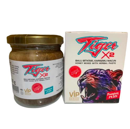 Tiger X2 Vip Ballı Glikozsuz Bitkisel Performans Macunu 230 gr