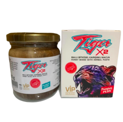 Tiger X2 Vip Ballı Glikozsuz Bitkisel Performans Macunu 230 gr