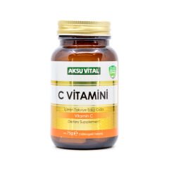 Aksu Vital C Vitamini İçeren Takviye Edici Gıda 60 Tablet 1250 mg