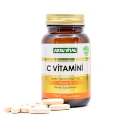 Aksu Vital C Vitamini İçeren Takviye Edici Gıda 60 Tablet 1250 mg