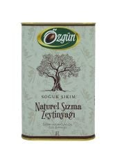 Özgün Soğuk Sıkım Naturel Sızma Zeytinyağı 1 L Teneke