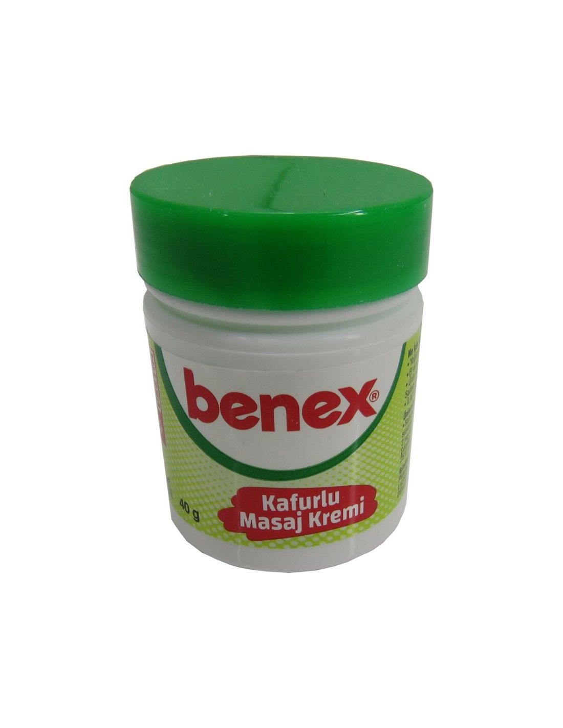 Benex Kafurlu Masaj Kremi 40 gr