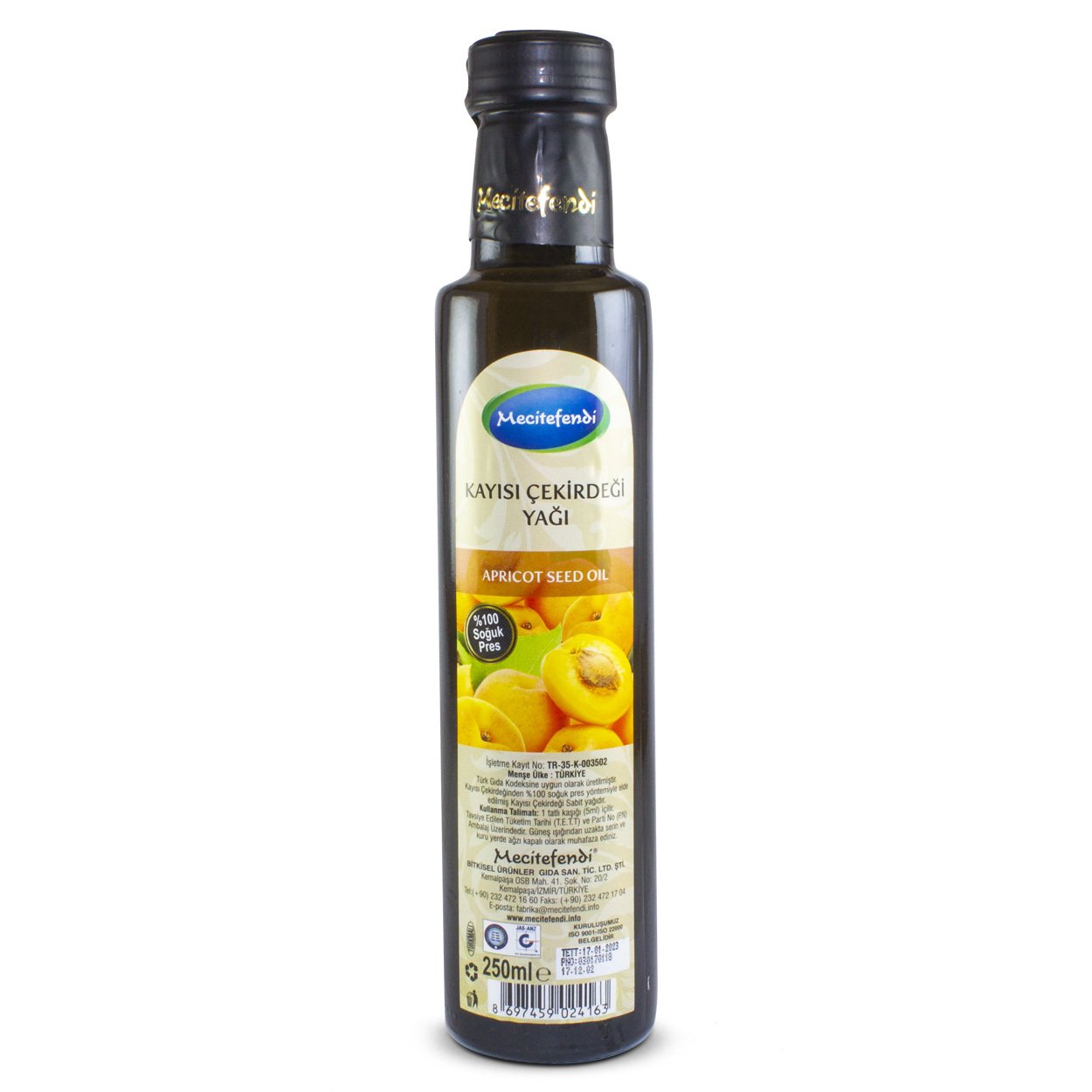 Mecitefendi Kayısı Çekirdeği Yağı 250 ml