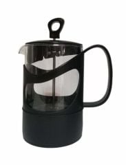 Herevin Süzgeçli Filtre Kahve Bitki Çayı French Press Siyah 660 cc
