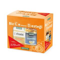 Aksu Vital C ve D3 Vitamin Seti - BizCe vitamin Desteği