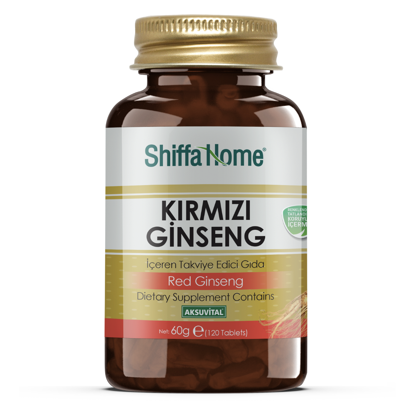 Shiffa Home Kırmızı Ginseng İçeren Takviye Edici Gıda 60 Kapsül