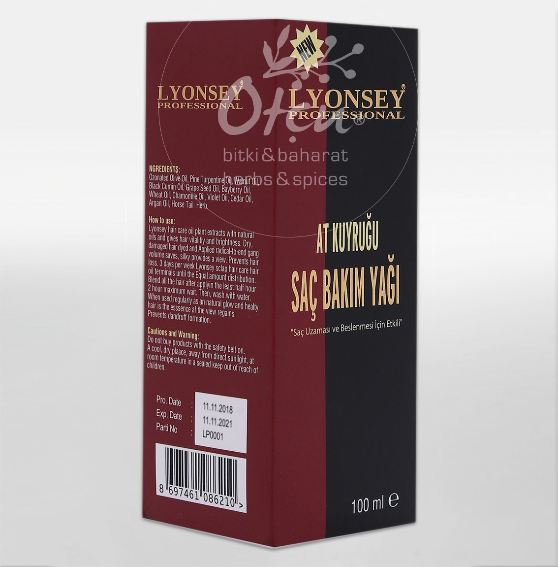 Saç Bakım Yağı 100 ml Lyonsey