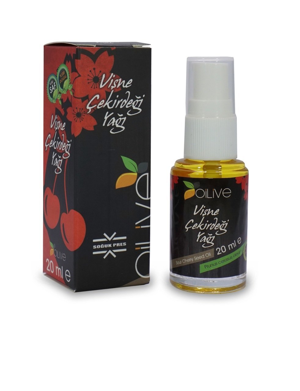 Oilive Vişne Çekirdeği Yağı 20 ml