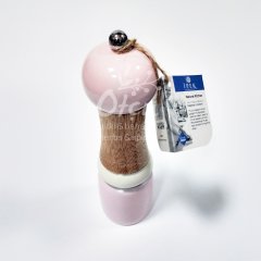 Baharat Değirmeni Büyük Boy Pembe/Mor Seramik ve Ahşap