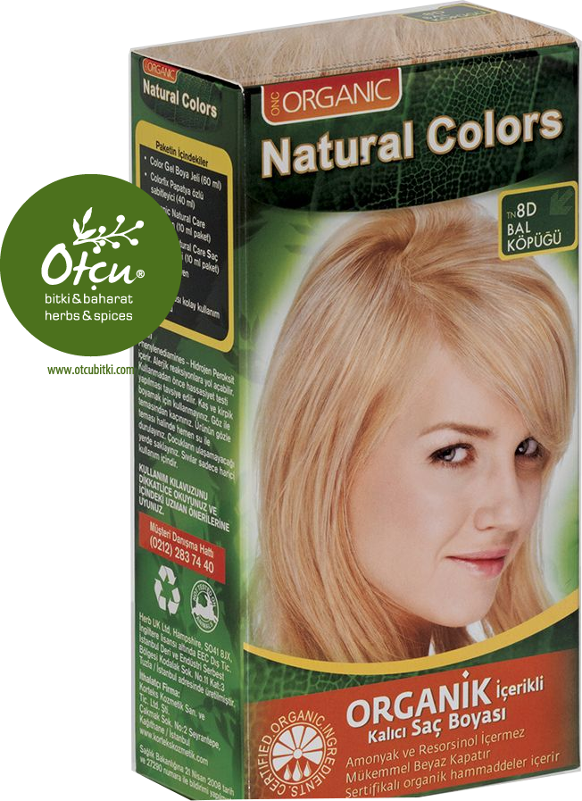 Natural Colors 8D Bal Köpüğü Organik Saç Boyası
