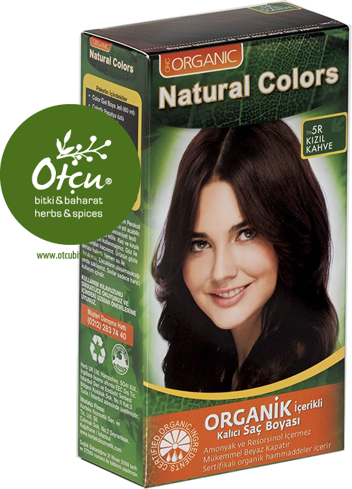 Natural Colors 5R Kızıl Kahve Organik Saç Boyası