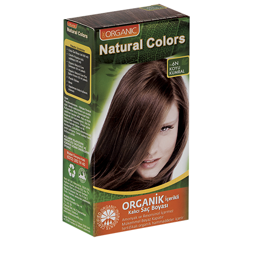 Natural Colors 6N Koyu Kumral Organik Saç Boyası