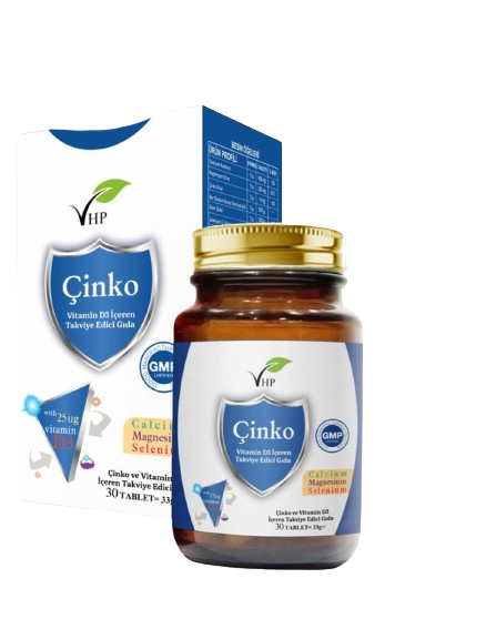 VHP Çinko ve Vitamin D3 İçeren Takviye Edici Gıda 30 Tablet