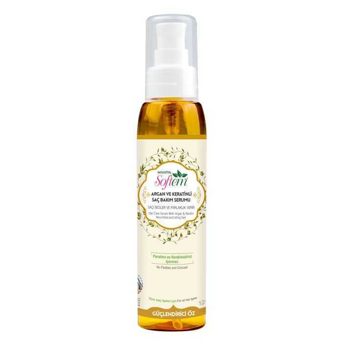 Softem Doğal Argan Ve Keratinli Saç Bakım Serumu 125 ml