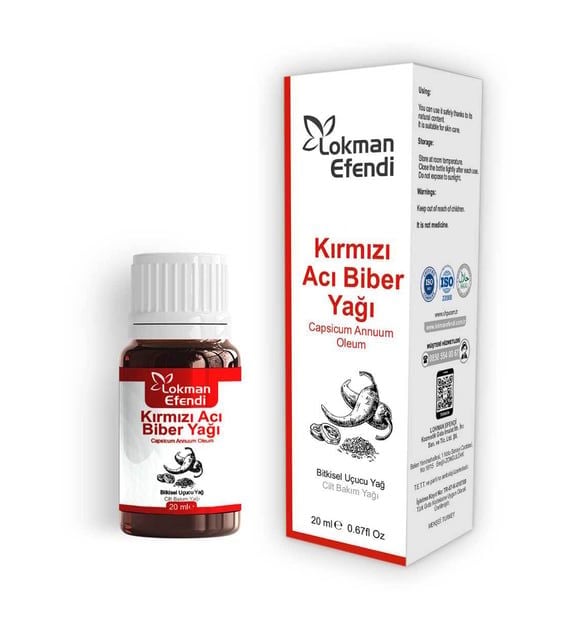 Lokman Efendi Kırmızı Acı Biber Yağı 20 ml