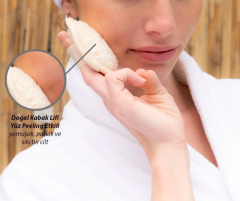 Otçu® Doğal Kabak Lifli Peeling Etkili Mini Yüz Kesesi