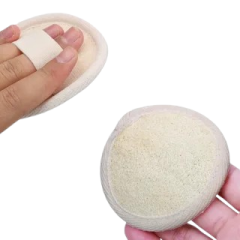 Otçu® Doğal Kabak Lifli Peeling Etkili Mini Yüz Kesesi
