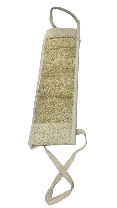 Otçu® Doğal Kabak Lifli İpli Çift Yönlü Banyo & Duş Sırt Kesesi