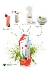 Matcha Japanese Yeşil Çay Spirulina İçeren Çilek Aromalı Matcha Çayı