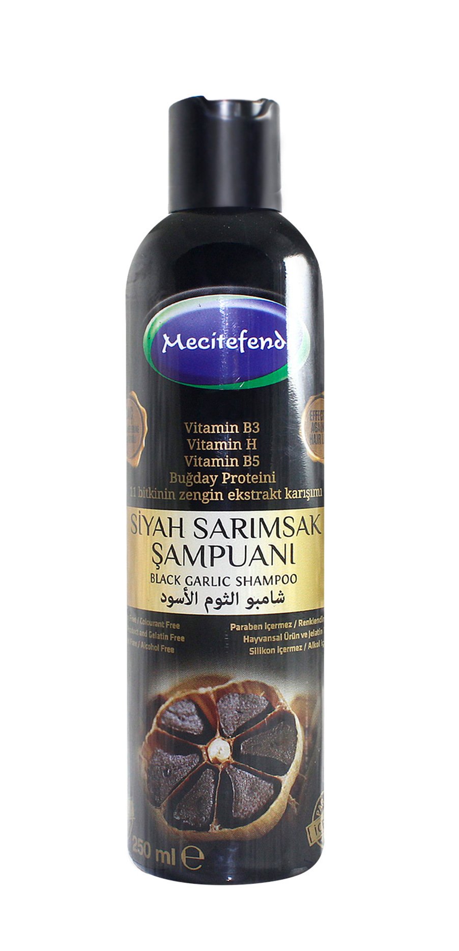 Mecitefendi Siyah Sarımsak Şampuanı 250 ml
