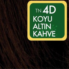 Natural Colors Organik Saç Boyası 4D Koyu Altın Kahve 1+1