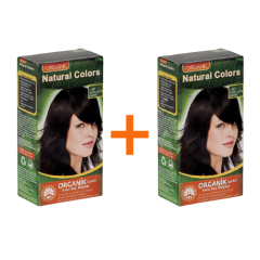 Natural Colors Organik Saç Boyası 4D Koyu Altın Kahve 1+1