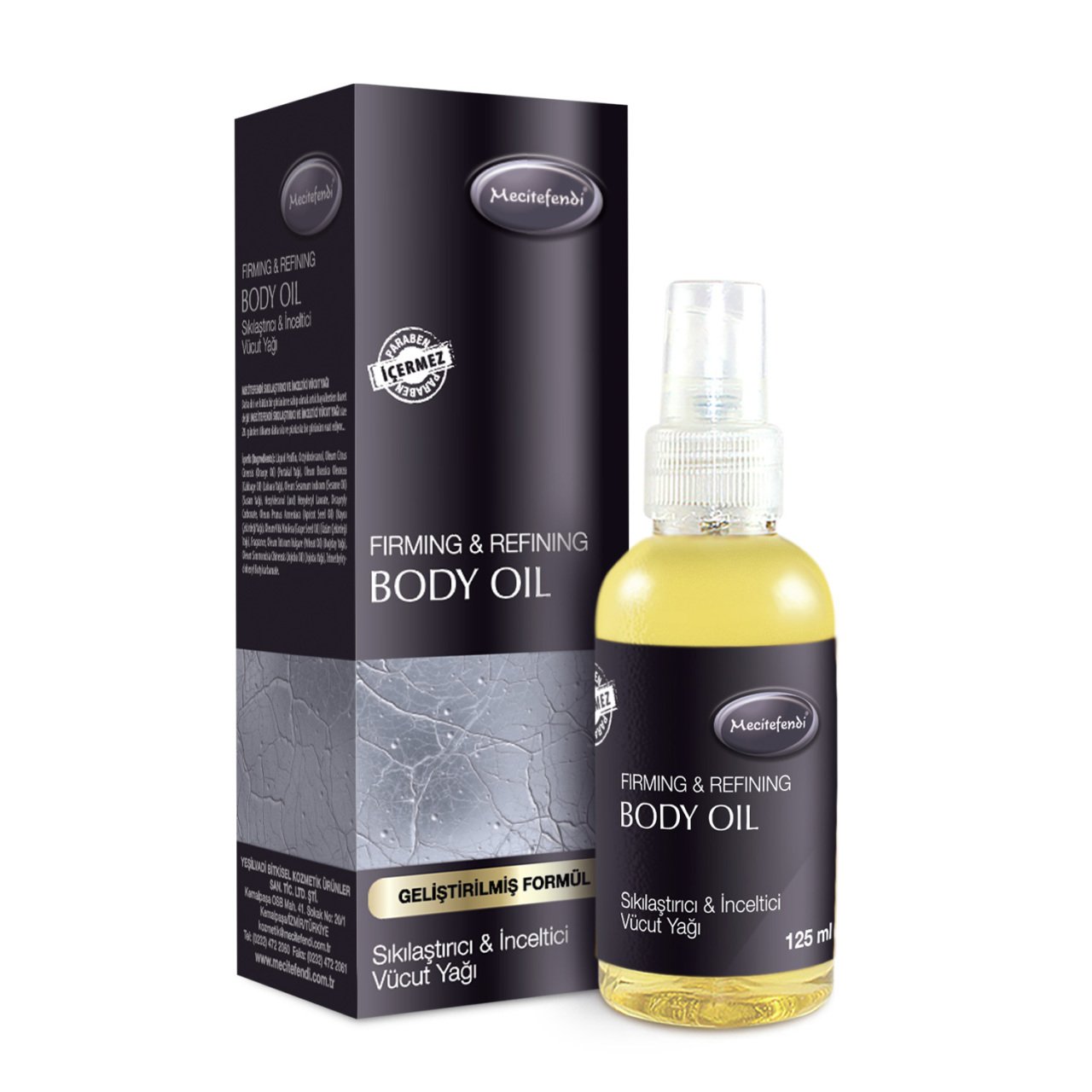 Mecitefendi Sıkılaştırıcı Ve İnceltici Vücut Bakım Yağı 125 ml