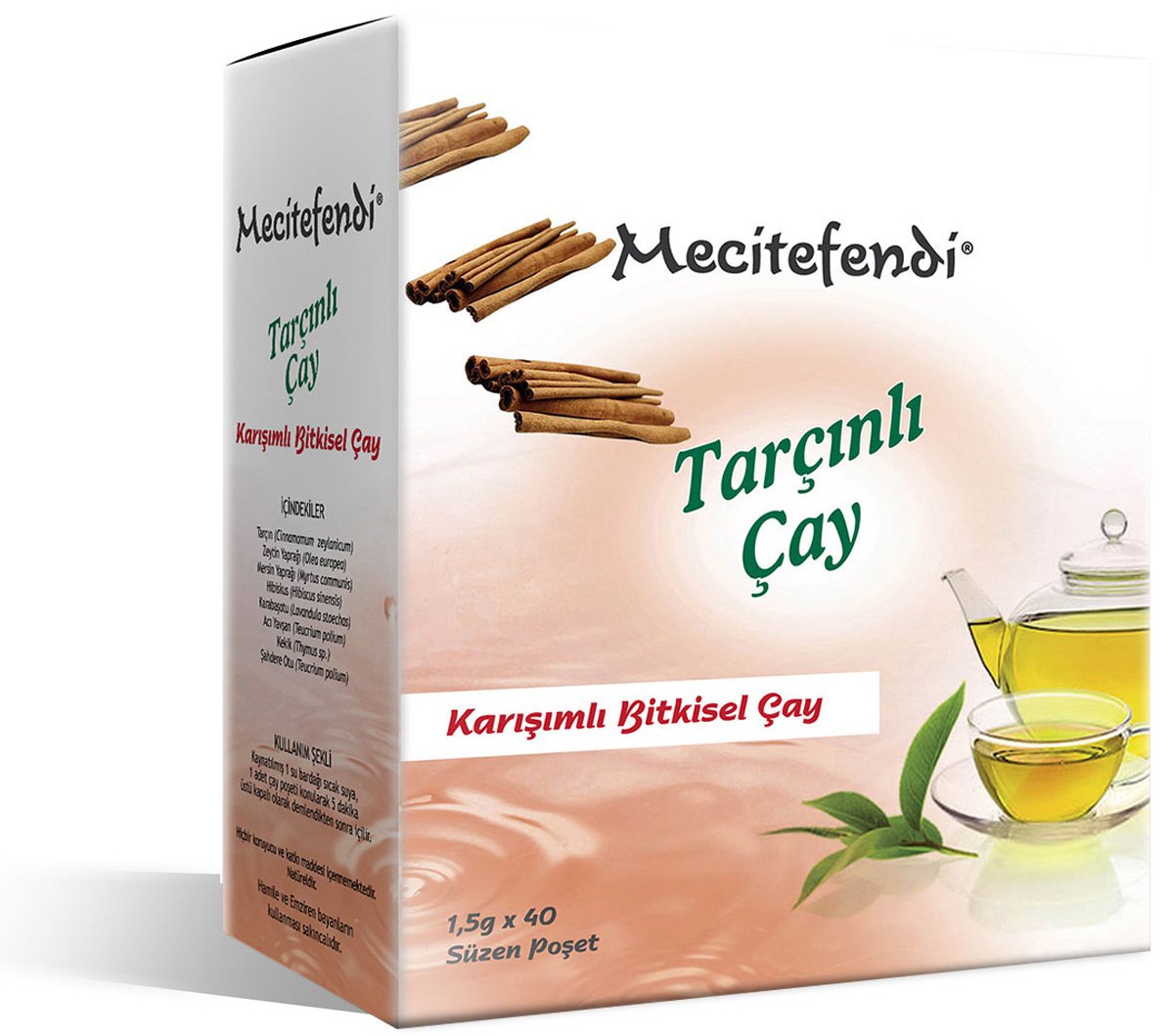 Mecitefendi Tarçınlı Çay 40'lı Süzen Poşet