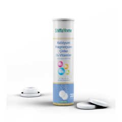 Shiffa Home Kalsiyum Magnezyum Çinko D3 Vitaminli 20 Tablet