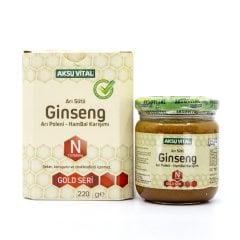 Aksu Vital Ginsengli Arı Sütü Bal Polen Karışımı (N) 220 gr - 13.000 Mg