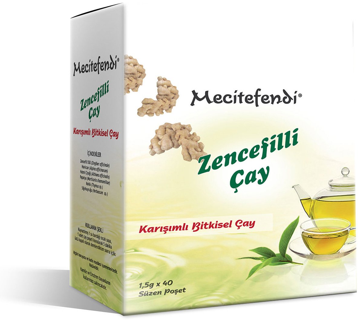 Mecitefendi Zencefilli Çay 40'lı Süzen Poşet