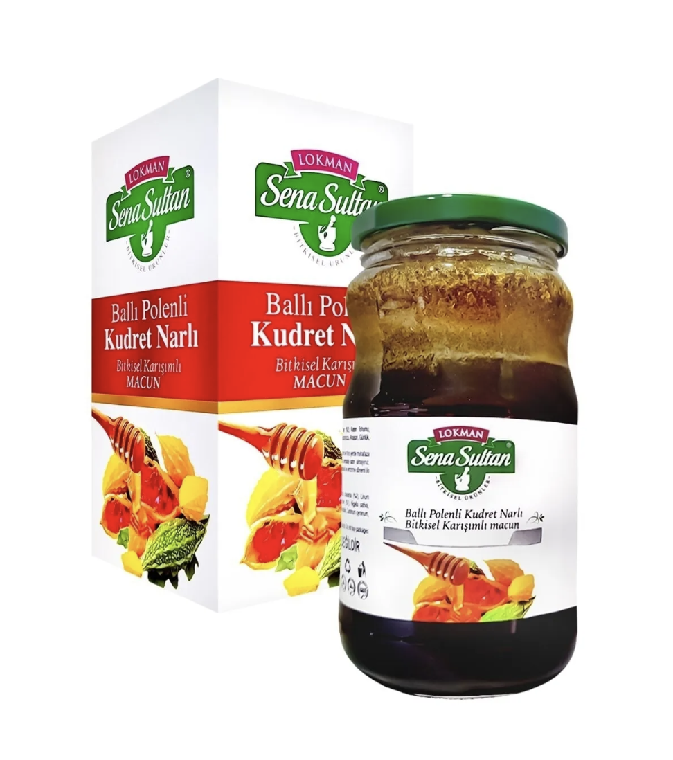 Sena Sultan Ballı Polenli Kudret Narlı Bitkisel Karışımlı Macun 420 gr