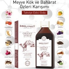 İmmunat Meyve, Kök ve Baharat Özleri Orient Şurup 250 ml