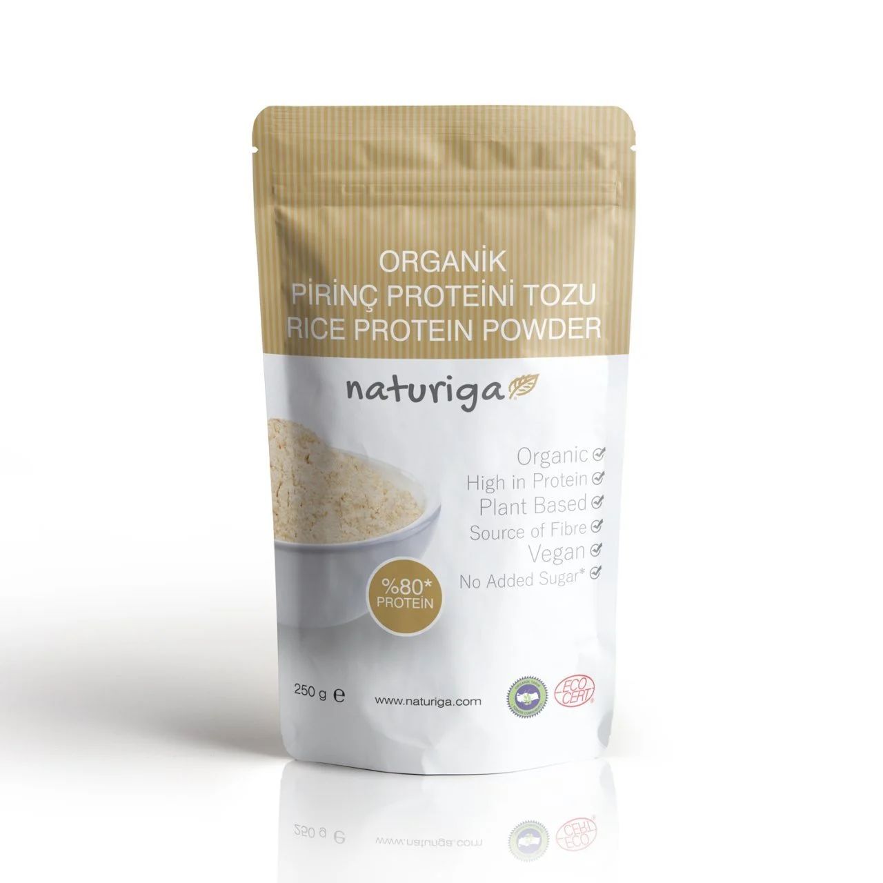 Naturiga Organik Pirinç Proteini Tozu 250 gr